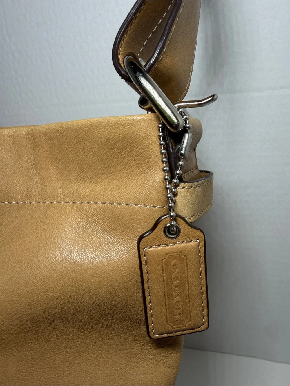 Coach Caramel Leather Shoulder Hobo